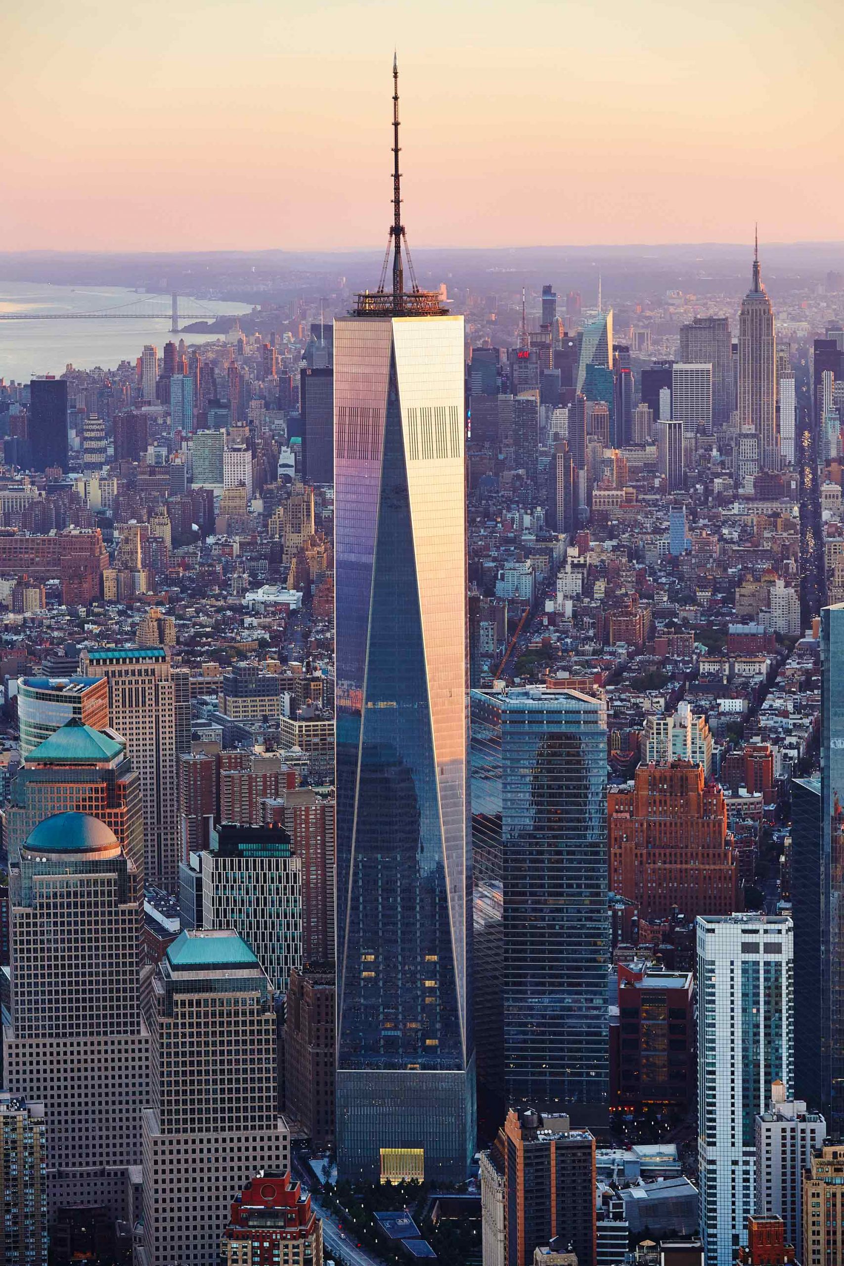 One World Trade Center, NYC Skyline Views from Downtown Manhattan